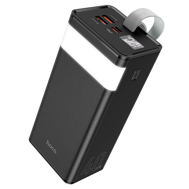 Портативний Захисна плівка Power Bank Hoco J86 Powermaster 22.5W 40000 mAh Чорний