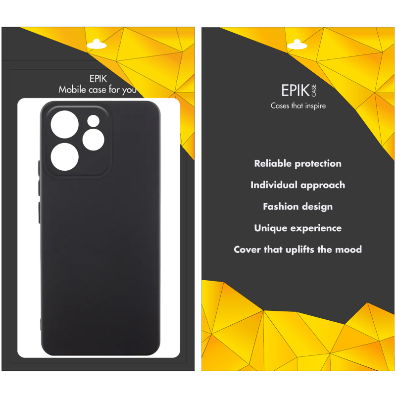 Чохол TPU Epik Black Full Camera для Oppo Reno 15 Pro Чорний