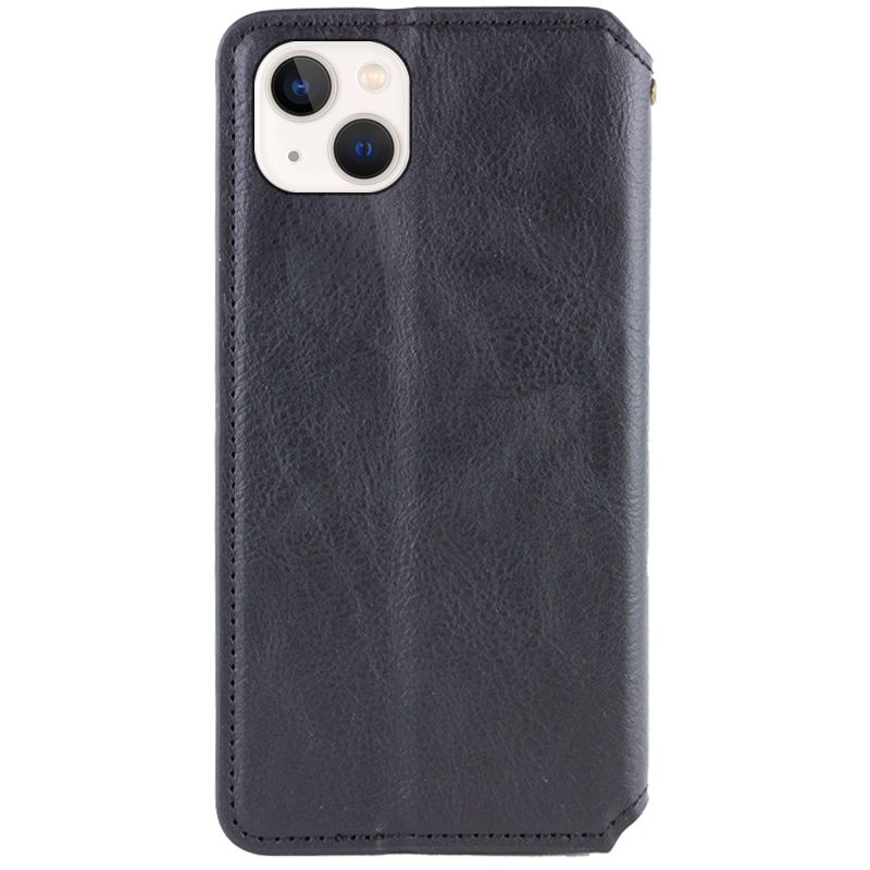 Шкіряний чохол-книжка GETMAN Cubic (PU) для Apple iPhone 15 (6.1") Чорний