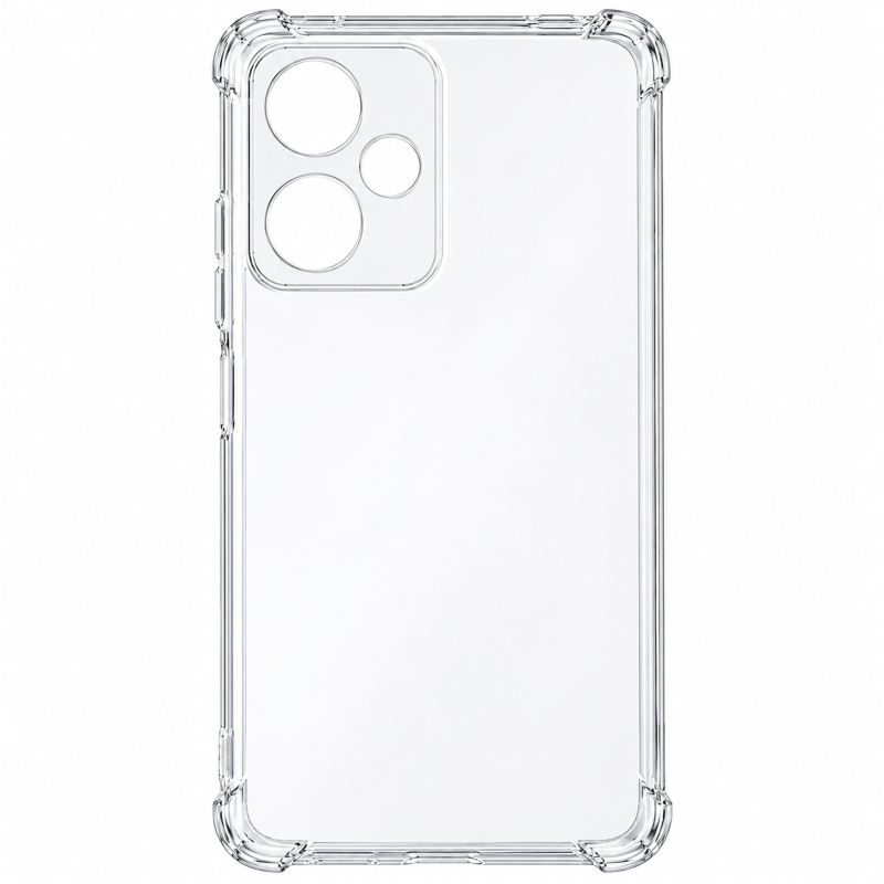 TPU чохол GETMAN Ease logo посилені кути Full Camera для Xiaomi Redmi Note 12 5G Безбарвний (прозорий)
