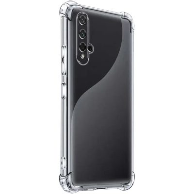 TPU чохол GETMAN Ease logo посилені кути Full Camera для Huawei Honor 20 / Nova 5T Безбарвний (прозорий)