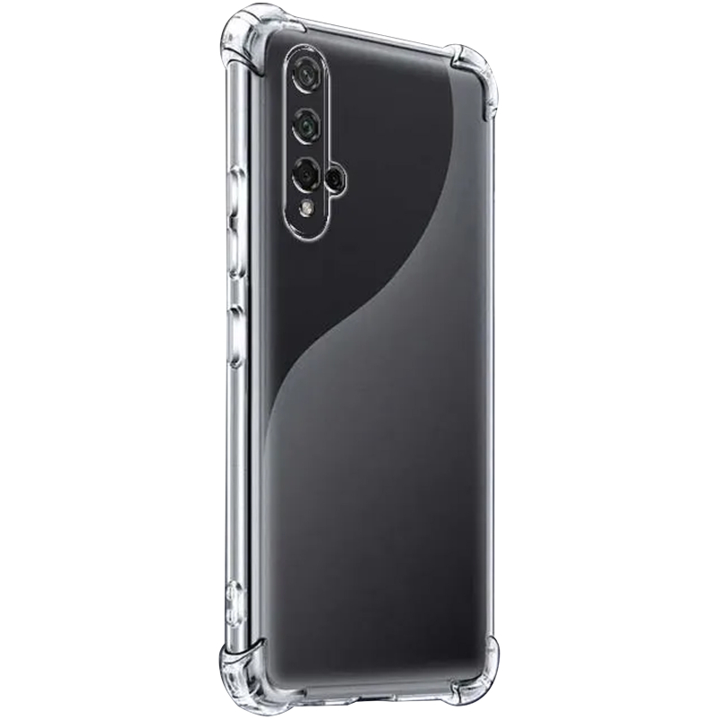 TPU чохол GETMAN Ease logo посилені кути Full Camera для Huawei Honor 20 / Nova 5T Безбарвний (прозорий)