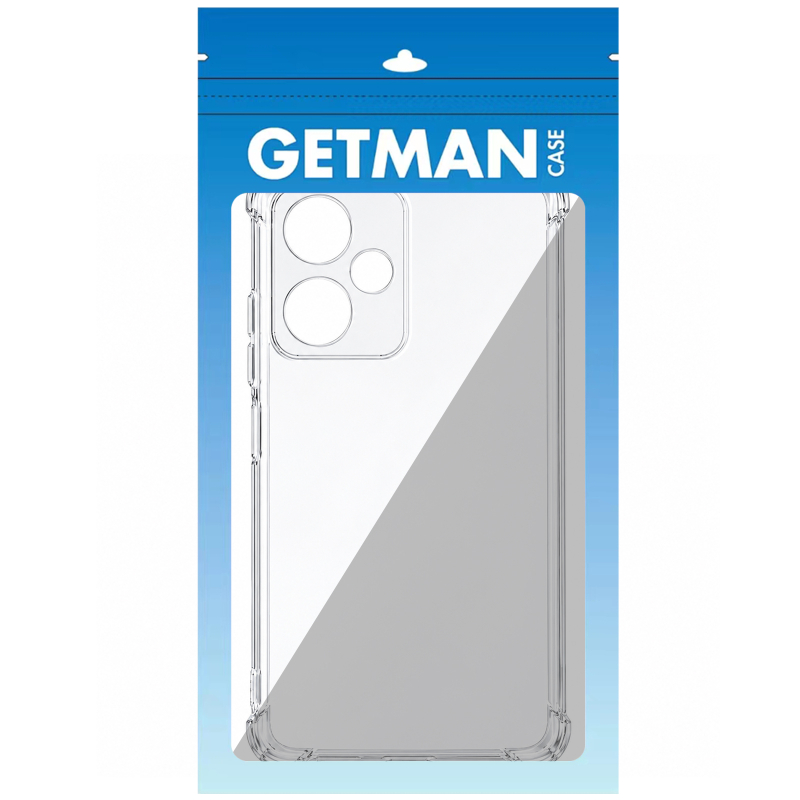 TPU чохол GETMAN Ease logo посилені кути Full Camera для Xiaomi Redmi Note 12 5G Безбарвний (прозорий)