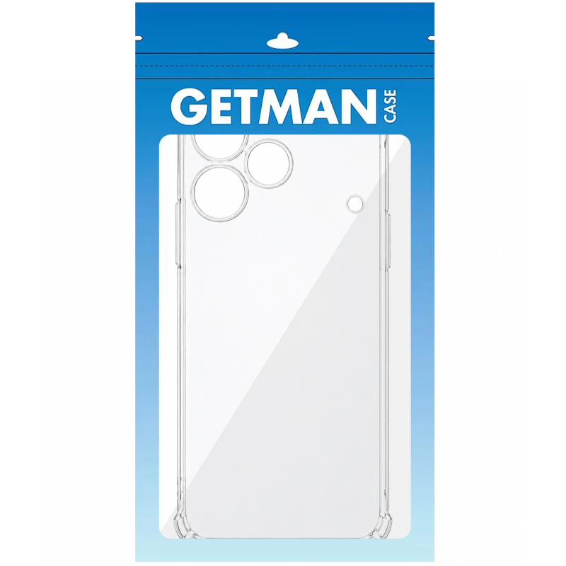 TPU чохол GETMAN Ease logo посилені кути Full Camera для Realme Note 80 Безбарвний (прозорий)
