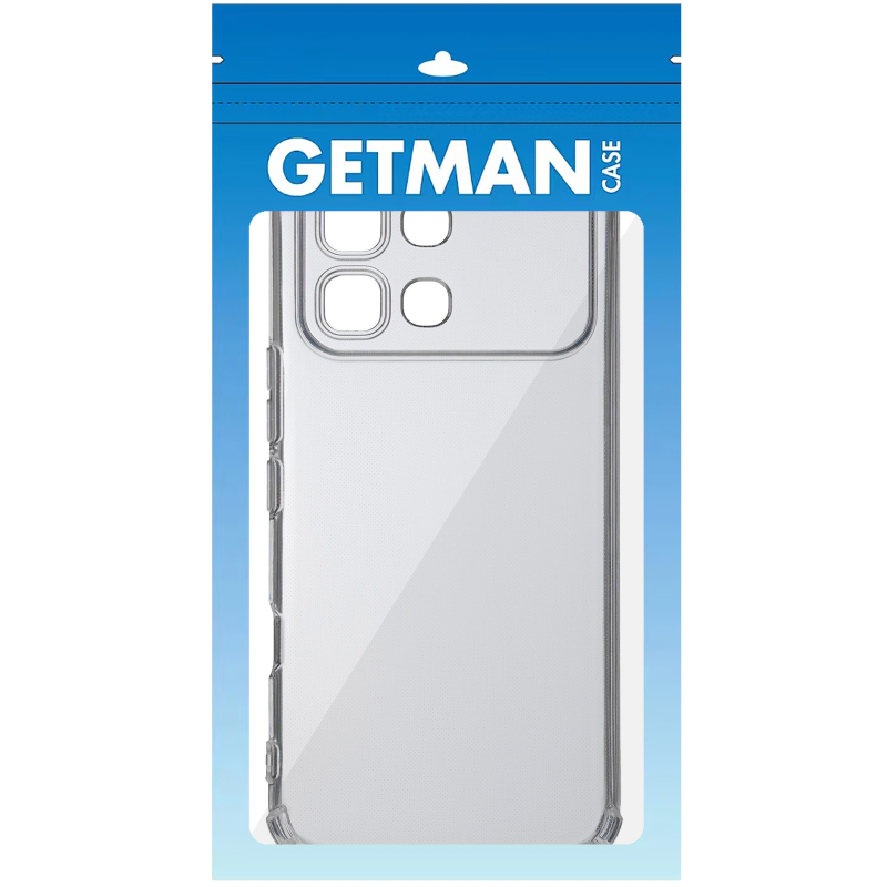 TPU чохол GETMAN Ease logo посилені кути Full Camera для Infinix Note Edge Безбарвний (прозорий)