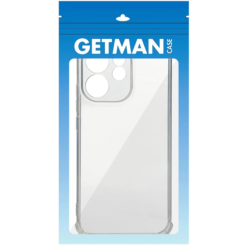 TPU чохол GETMAN Ease logo посилені кути Full Camera для Oppo Reno 15 Pro Безбарвний (прозорий)