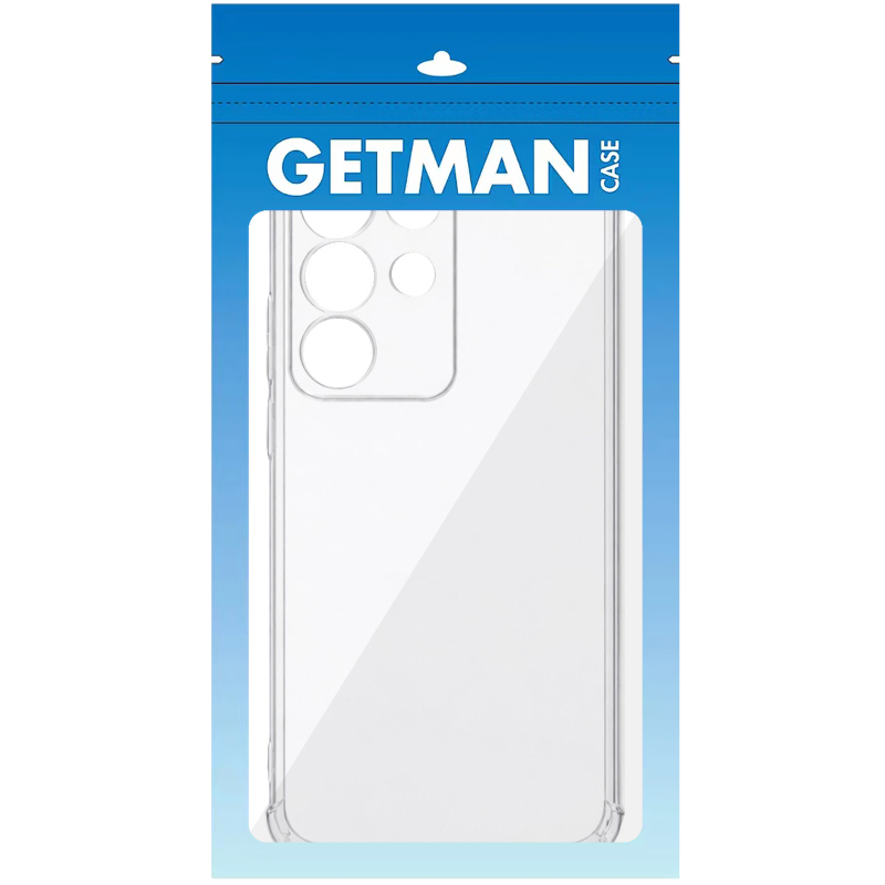 TPU чохол GETMAN Ease logo посилені кути Full Camera для Realme C85 Безбарвний (прозорий)