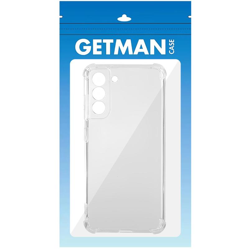 TPU чохол GETMAN Ease logo посилені кути Full Camera для Samsung Galaxy S22 + Безбарвний (прозорий)