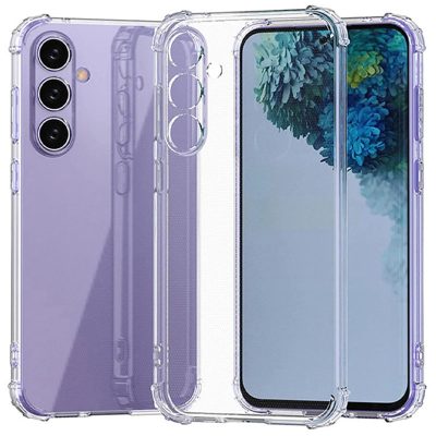 TPU чохол GETMAN Ease logo посилені кути Full Camera для Samsung Galaxy S26 FE Безбарвний (прозорий)