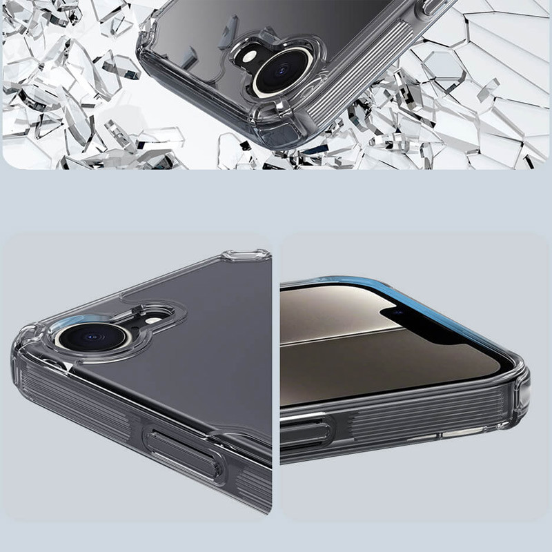 TPU чохол Nillkin Nature Pro Series для Apple iPhone 16e / 17e (6.1") Безбарвний (прозорий)